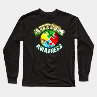 Autism Awareness T-ShirtAutism Awareness Puzzle Long Sleeve T-Shirt